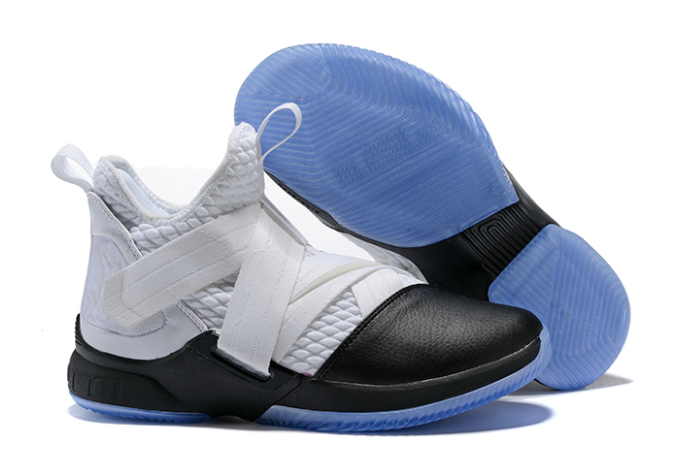 Nike LeBron Soldier 12 White Black - Click Image to Close